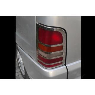 Chromowane Nakładki na Tylne Lampy (2 szt, Stal Nierdzewna) Mercedes Vito W638 1996-2003 zdjęcia 4