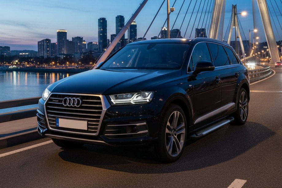 Audi Q7 2015–2026 Progi Boczne Line (2 szt., Aluminium) Image
