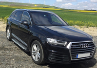 Audi Q7 2015–2026 Progi boczne Allmond Grey (2 szt., aluminium) zdjęcia 1