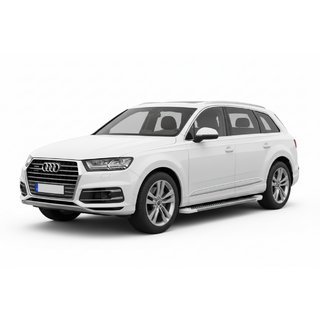 Progi Boczné Allmond White (2 szt., Aluminium) Audi Q7 2015–2026 zdjęcia 1