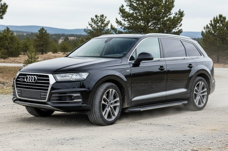 Audi Q7 2015–2026 Progi boczne Bosphorus Grey (2 szt., aluminium) Image