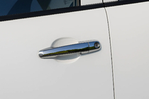 Mitsubishi L200 2006-2015 Nakładki na Klamek Chromowane (4 szt., Stal Nierdzewna) OmsaLine - Włoska Stal Nierdzewna zdjęcia 1