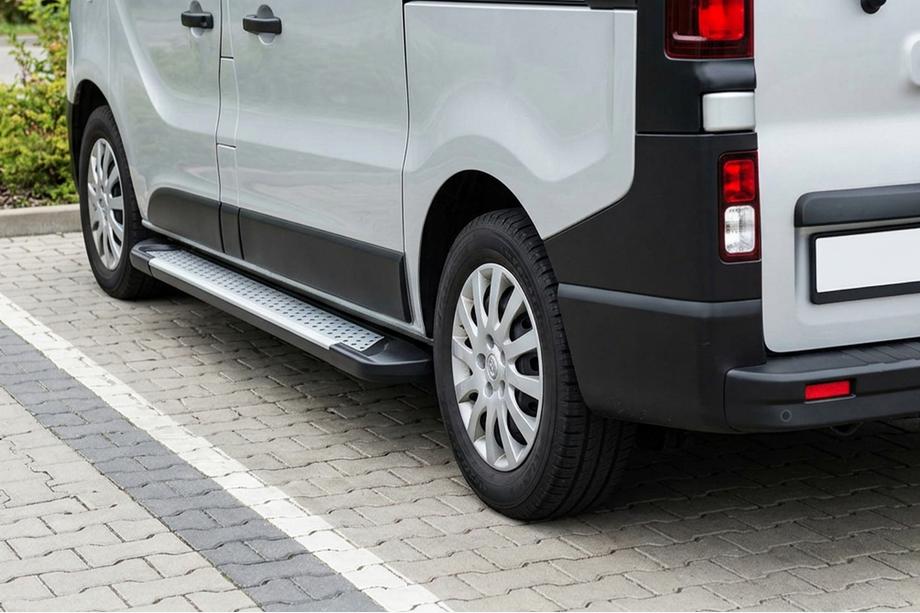 Fiat Talento 2016- Progi boczne Allmond Grey (2 szt., aluminium) Image