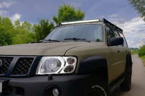 Nissan Patrol Y61 1997-2011 Nakładki na Reflektory (2001-2004, 2 szt.) zdjęcia 1