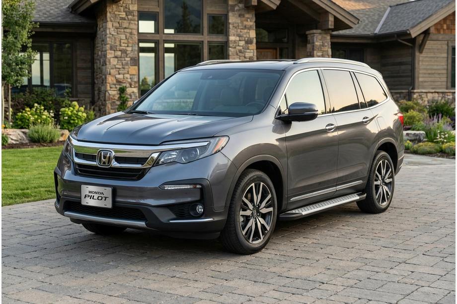 Honda Pilot 2015-2022 Progi boczne Allmond Grey (2 szt., aluminium) Image