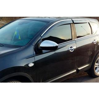 Nakładki na lusterka (2 szt, Stal Nierdzewna) Nissan Qashqai 2007-2010 zdjęcia 3