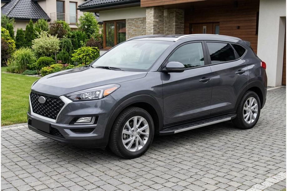 Hyundai Tucson TL 2016-2021 Progi Boczné Duru (2 szt., Aluminium) Image