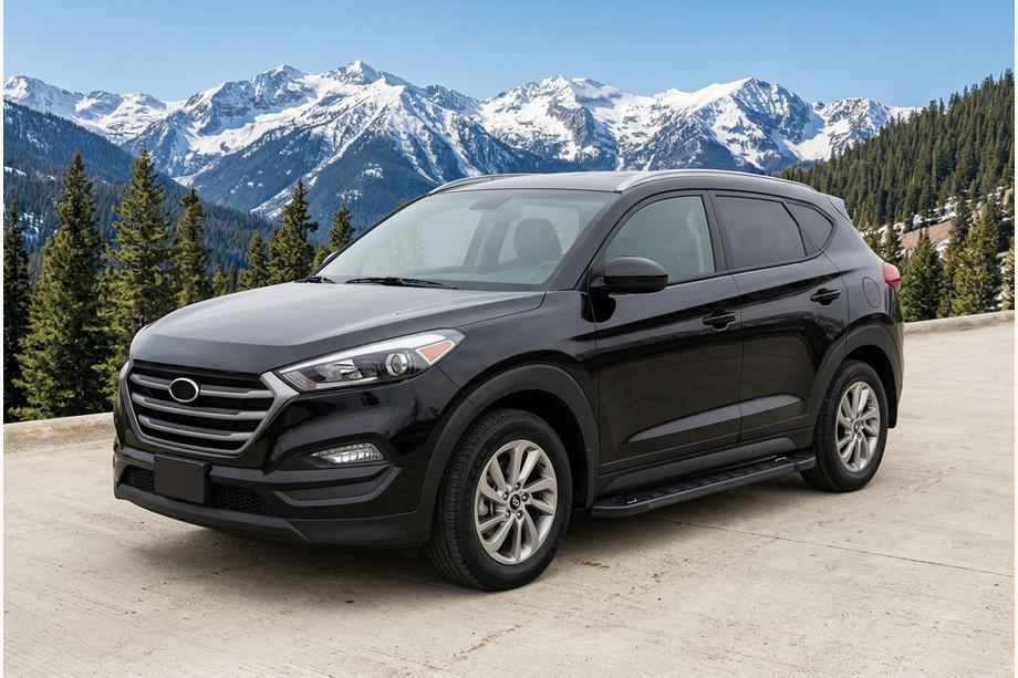 Hyundai Tucson TL 2016-2021 Progi Boczne RedLine Black (2szt) Image