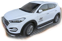 Hyundai Tucson TL 2016-2021 Progi Boczné Fullmond (2 szt., Aluminium) zdjęcia 1