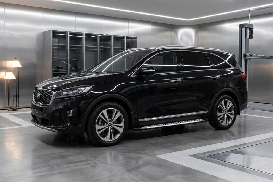 Kia Sorento III UM 2014-2020 Progi Boczne Line (2 szt., Aluminium) Image