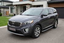 Kia Sorento III UM 2014-2020 Progi Boczne Tayga Grey (2 szt., Aluminium) zdjęcia 1