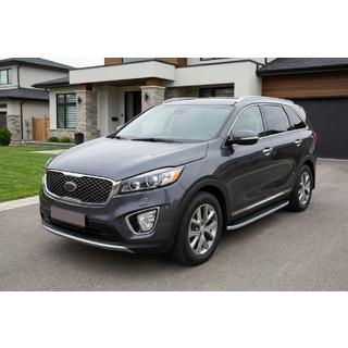 Progi Boczne Tayga Grey (2 szt., Aluminium) Kia Sorento III UM 2014-2020 zdjęcia 1