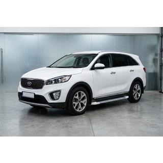 Progi Boczné Allmond White (2 szt., Aluminium) Kia Sorento III UM 2014-2020 zdjęcia 1