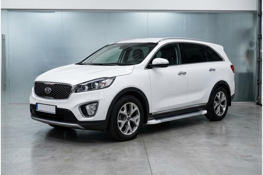 Kia Sorento III UM 2014-2020 Progi Boczné Allmond White (2 szt., Aluminium) Image