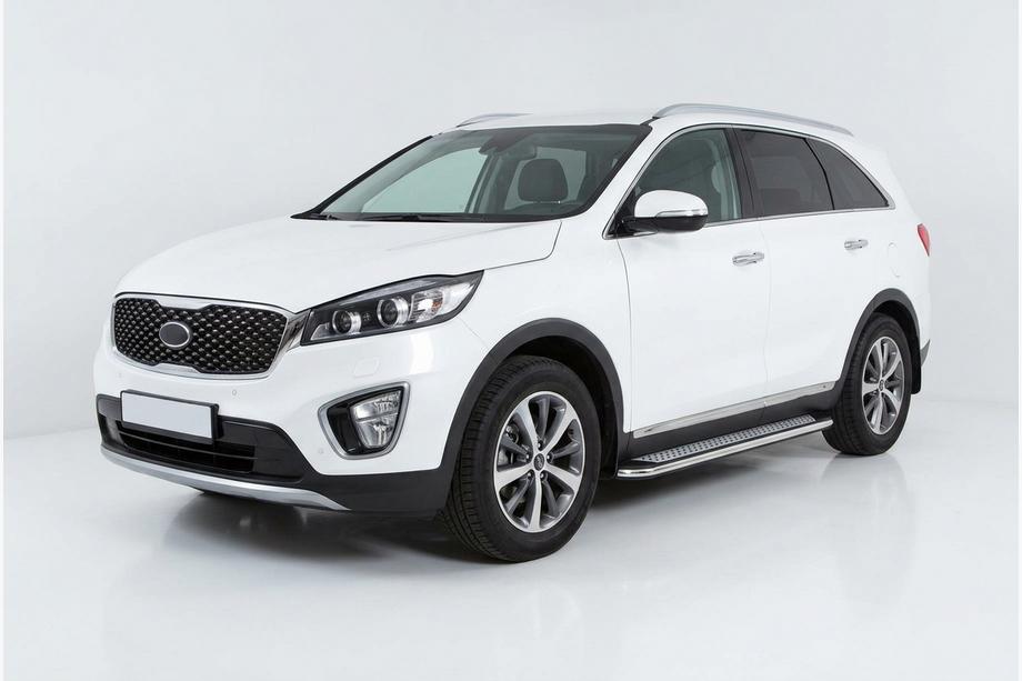 Kia Sorento III UM 2014-2020 Progi Boczne Maydos V2 (2 szt., Aluminium i Stal Nierdzewna) Image