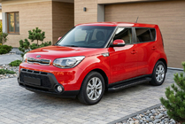 Kia Soul II 2013-2018 Progi Boczné Allmond Black (2 szt., Aluminium) zdjęcia 1