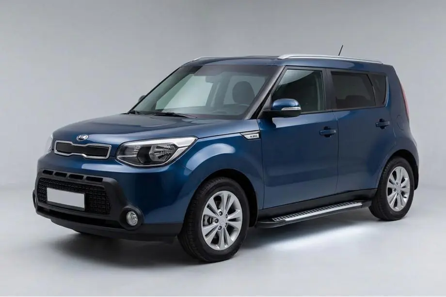 Kia Soul II 2013-2018 Progi Boczne Line (2 szt., Aluminium) Image