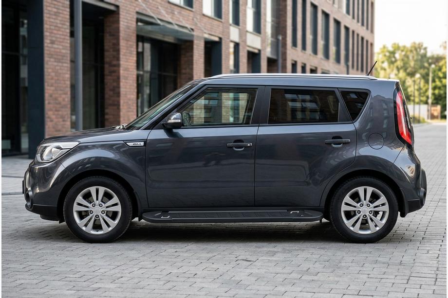Kia Soul II 2013-2018 Progi Boczne RedLine Black (2 szt., Aluminium) Image