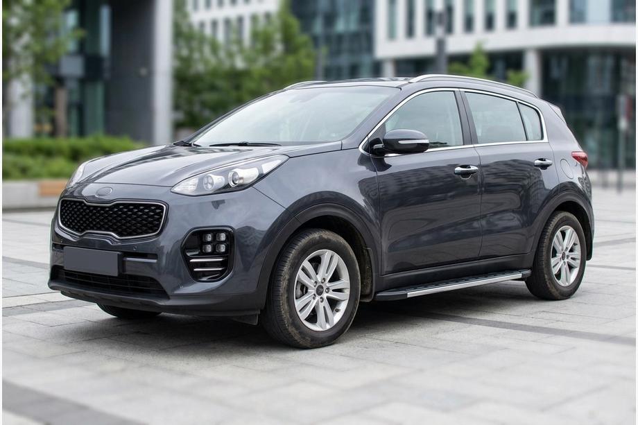 Kia Sportage 2015-2021 Progi Boczné Duru (2 szt., Aluminium) Image