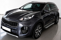 Kia Sportage 2015-2021 Progi boczne Allmond Grey (2 szt., aluminium) zdjęcia 1