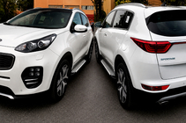 Kia Sportage 2015-2021 Progi boczne Allmond Grey (2 szt., aluminium) zdjęcia 4