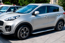 Kia Sportage 2015-2021 Progi Boczne Maydos V2 (2 szt., Aluminium i Stal Nierdzewna) zdjęcia 3