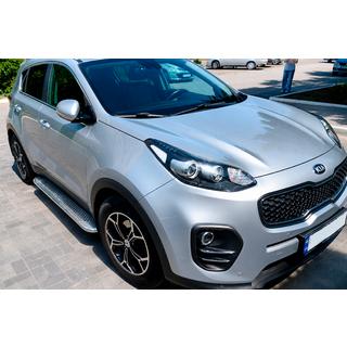 Progi Boczne Maydos V2 (2 szt., Aluminium i Stal Nierdzewna) Kia Sportage 2015-2021 zdjęcia 2