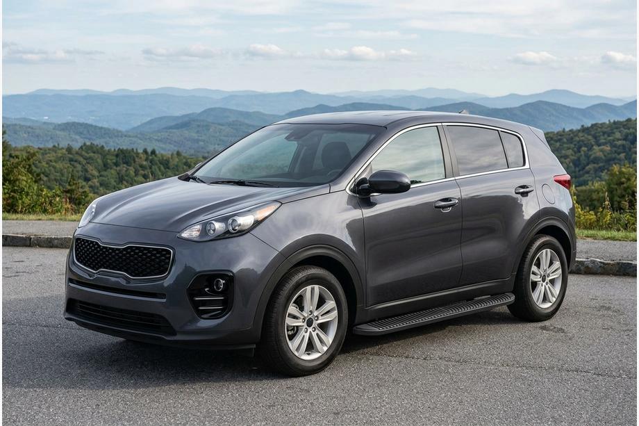Kia Sportage 2015-2021 Progi Boczné Tayga Black (2 szt., Aluminium) Image