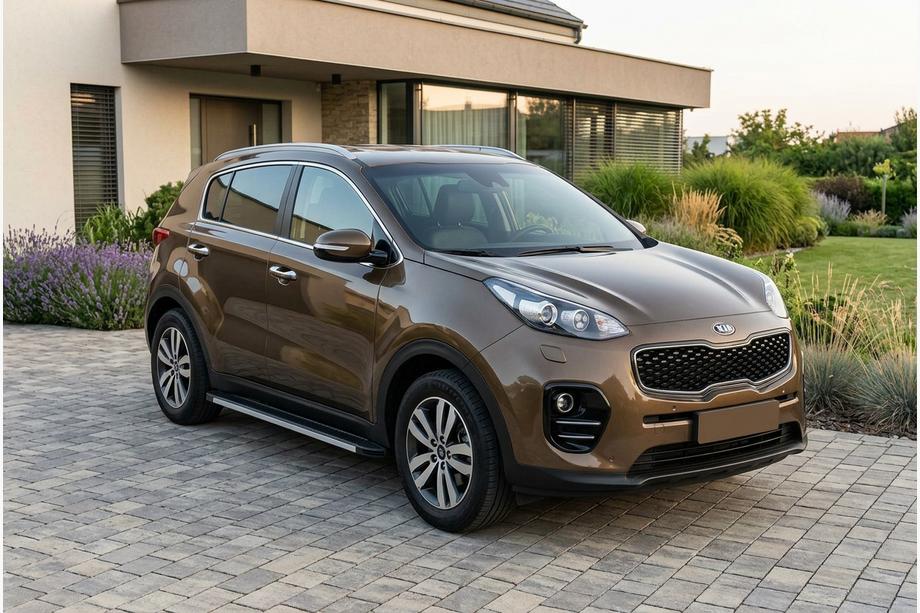 Kia Sportage 2015-2021 Progi Boczné Maya V1 (2 szt., Aluminium) Image