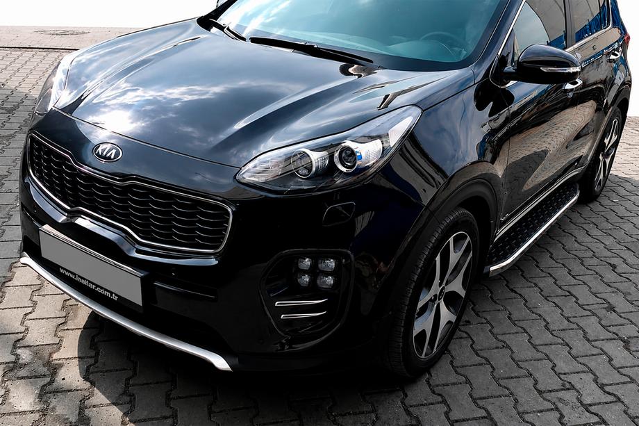 Kia Sportage 2015-2021 Progi Boczné BlackLine (2 szt., Aluminium) Image