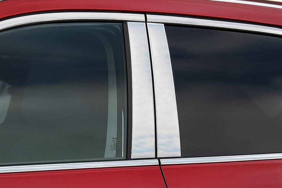 Nissan Qashqai 2014-2021 Chromowane Nakładki na Słupki Drzwi (4 szt, Stal Nierdzewna) Image