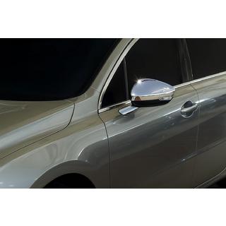 Nakładki na Lusterka (2 szt, Stal Nierdzewna) Peugeot 508 2010-2018 zdjęcia 3