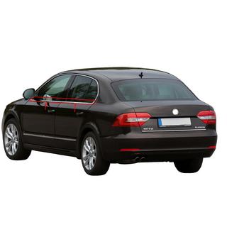 Listwy ozdobne okien nierdzewne (4 szt) Skoda Superb 2009-2015 zdjęcia 1