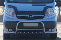 Renault Trafic 2001–2015 Bullbar z bocznymi rurami Exclusive (stal nierdzewna) zdjęcia 2