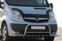 Renault Trafic 2001–2015 Bullbar z bocznymi rurami Exclusive (stal nierdzewna) zdjęcia 3