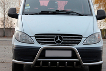 Mercedes Viano 2004-2014 Grill Guard WT003-Plus z Pałąkami (Stal Nierdzewna) zdjęcia 1