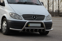 Mercedes Viano 2004-2014 Grill Guard WT003-Plus z Pałąkami (Stal Nierdzewna) zdjęcia 2