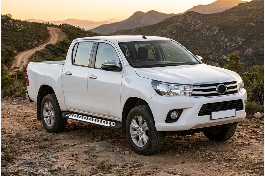 Toyota Hilux 2015- Progi Boczne Line (2 szt., Aluminium) Image