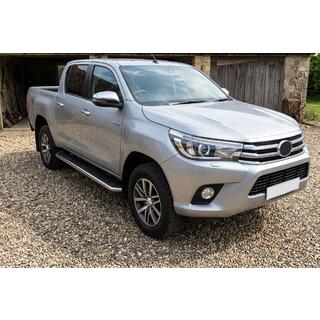 Progi Boczne Maydos V1 (2 szt., Aluminium i Stal Nierdzewna) Toyota Hilux 2015- zdjęcia 1