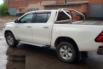 Toyota Hilux 2015- Progi boczne Allmond Grey (2 szt., aluminium) zdjęcia 5