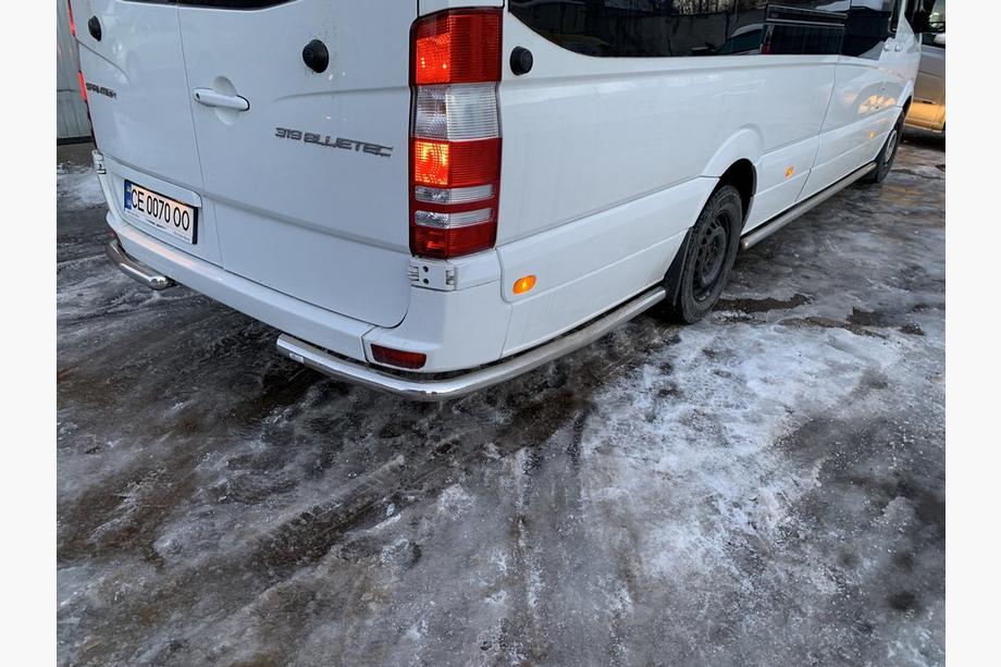 Mercedes Sprinter W906 2006–2018 Rury boczne za tylnym kolem, katowe (2 szt, stal nierdzewna) Zdjęcia 9