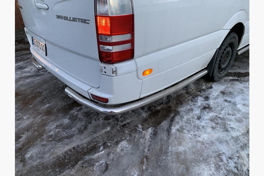 Mercedes Sprinter W906 2006–2018 Rury boczne za tylnym kolem, katowe (2 szt, stal nierdzewna) Zdjęcia 10