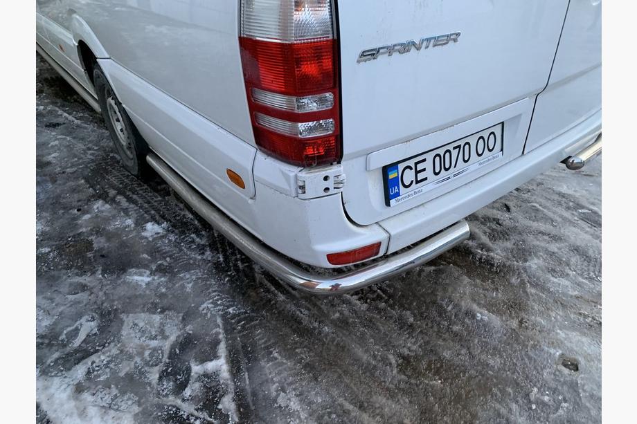 Mercedes Sprinter W906 2006–2018 Rury boczne za tylnym kolem, katowe (2 szt, stal nierdzewna) Zdjęcia 11