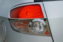 Hyundai Getz 2002- Chromowane nakładki na tylne lampy (2 szt., plastik) zdjęcia 1