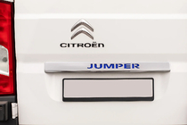 Citroen Jumper 2007-2025 Listwa chromowana nad tablicą rejestracyjną z niebieskim LED (stal nierdzewna) zdjęcia 1