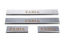 Skoda Fabia 2000-2007 Nakładki progowe Carmos (4 szt., stal nierdzewna) zdjęcia 4