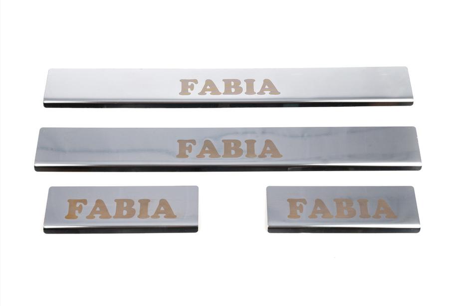 Skoda Fabia 2000-2007 Nakładki progowe Carmos (4 szt., stal nierdzewna) Zdjęcia 4