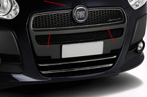 Fiat Doblo II 2010-2022 Nakładka na grill (2010-2015, Górna, Stal nierdzewna) zdjęcia 1