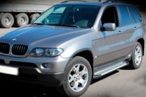 BMW X5 E53 1999–2006 Progi Boczné Allmond Grey (2 szt, Aluminium) zdjęcia 2