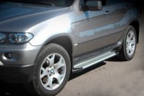 BMW X5 E53 1999–2006 Progi Boczné Allmond Grey (2 szt, Aluminium) zdjęcia 1